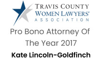 TCWLA Pro Bono Attorney Of The Year 2017 Kate Lincoln Goldfinch