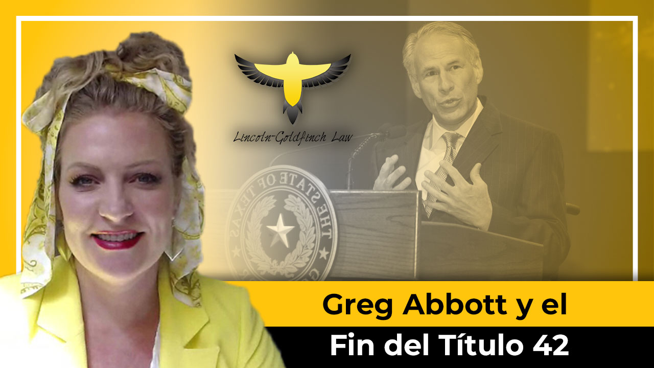 Gobernador Greg Abbott Y El Fin Del Título 42